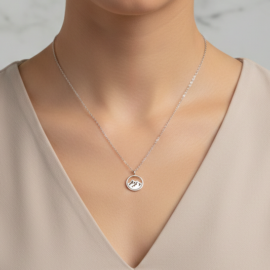 Mountain Sterling Silver Necklace – 925 Silver Pendant with Oxidized Finish, Adventure Gift